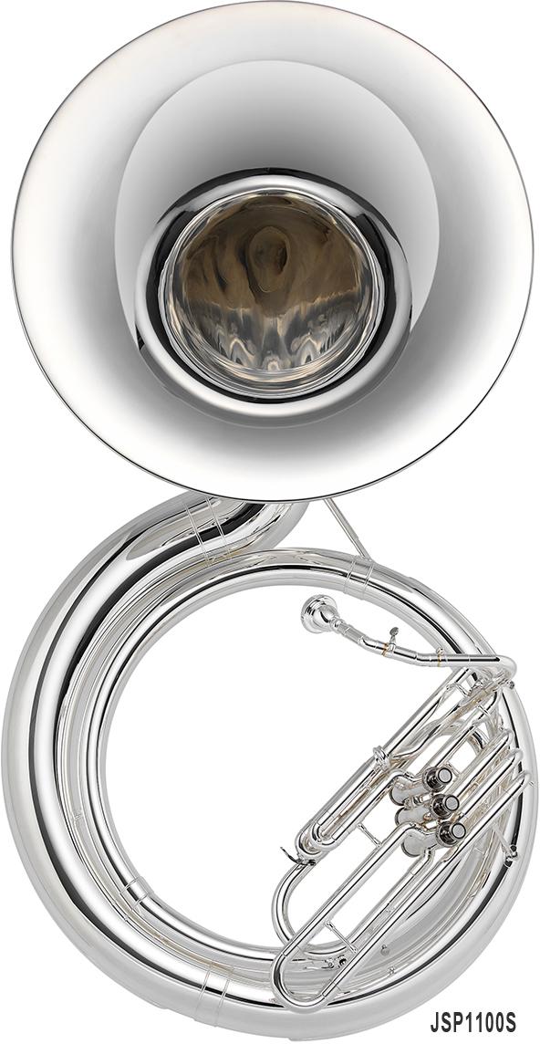 Soubassophone Sib métal 3 ou 4 pistons JUPITER JSP1100. Musique et Art