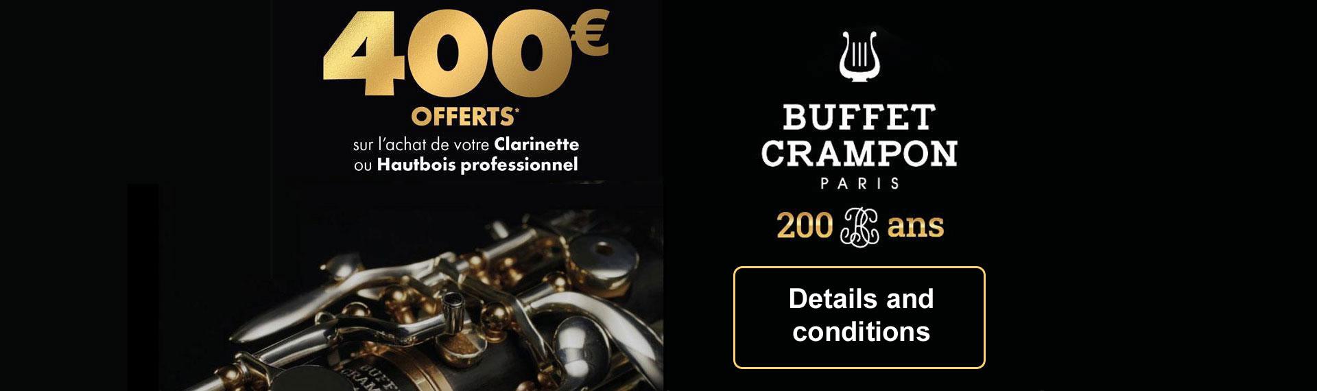Buffet Crampon 400€ discount
