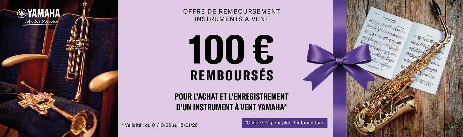 Yamaha rembourse 100€